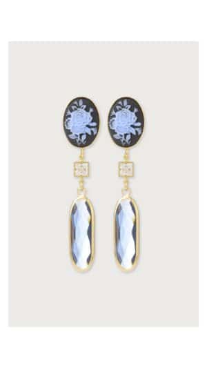 Boucles d’Oreilles à clip Gust Bleu