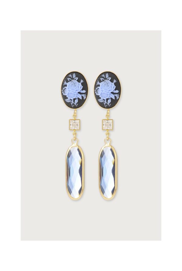 Boucles d'Oreilles à clip Gust Bleu