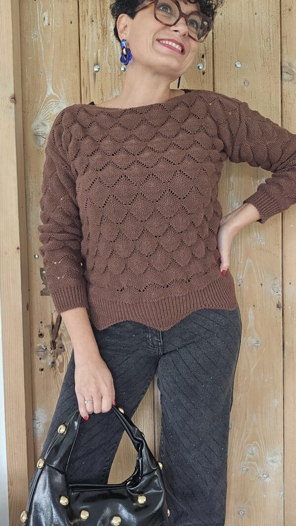 Pull Yvonne chocolat