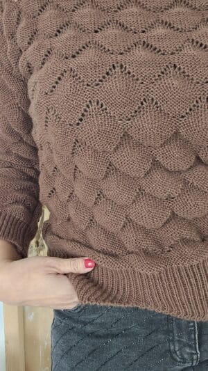 Pull Yvonne chocolat