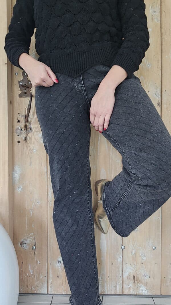 Pantalon Strass noir – Image 4