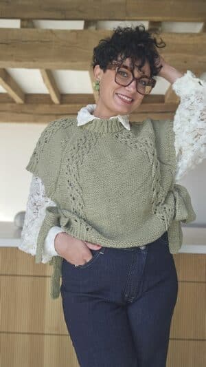 Pull Sans Manche Pomme