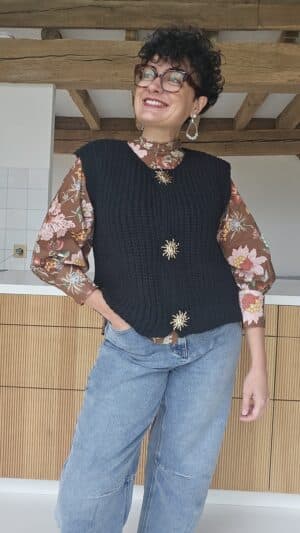 Gilet Maria Noir