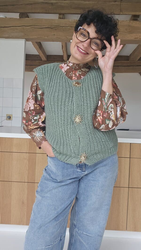 Gilet Maria Vert – Image 3