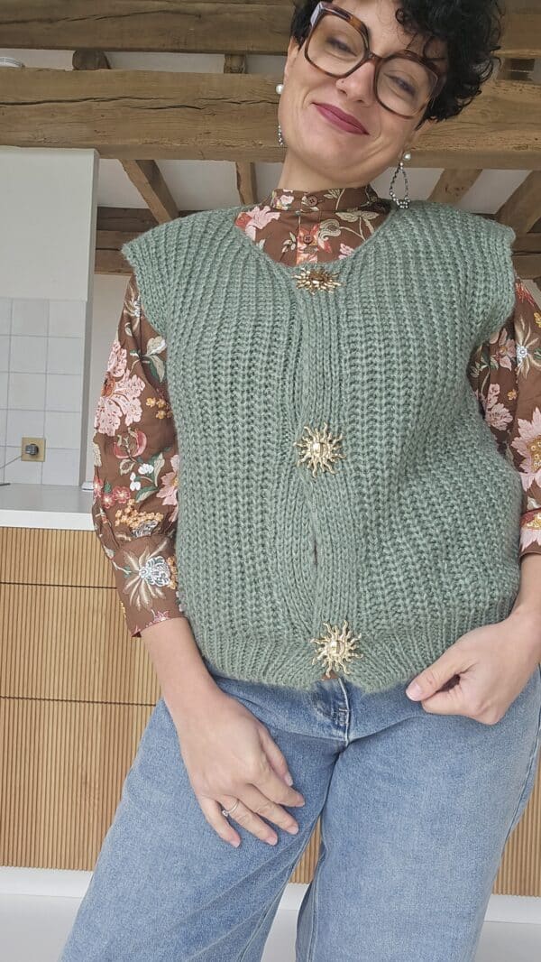 Gilet Maria Vert – Image 4