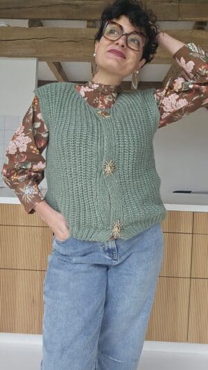 Gilet Maria Vert