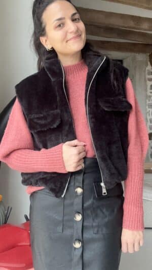 Veste Doudou Noire