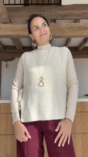Pull sans manche Nora