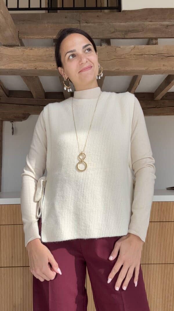 Pull sans manche Nora