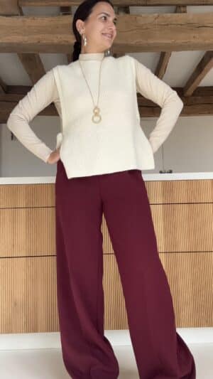 Pantalon Lau Bordeaux