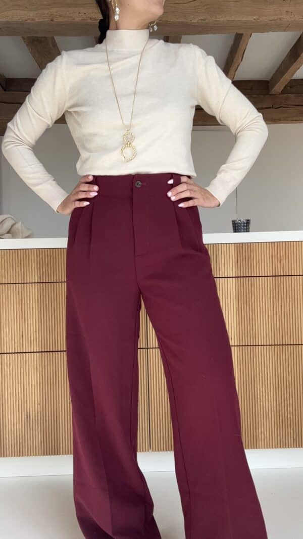 Pantalon Lau Bordeaux