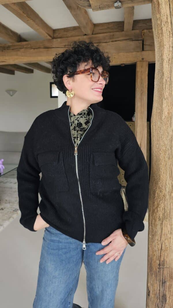 Gilet Léonie Noir – Image 3