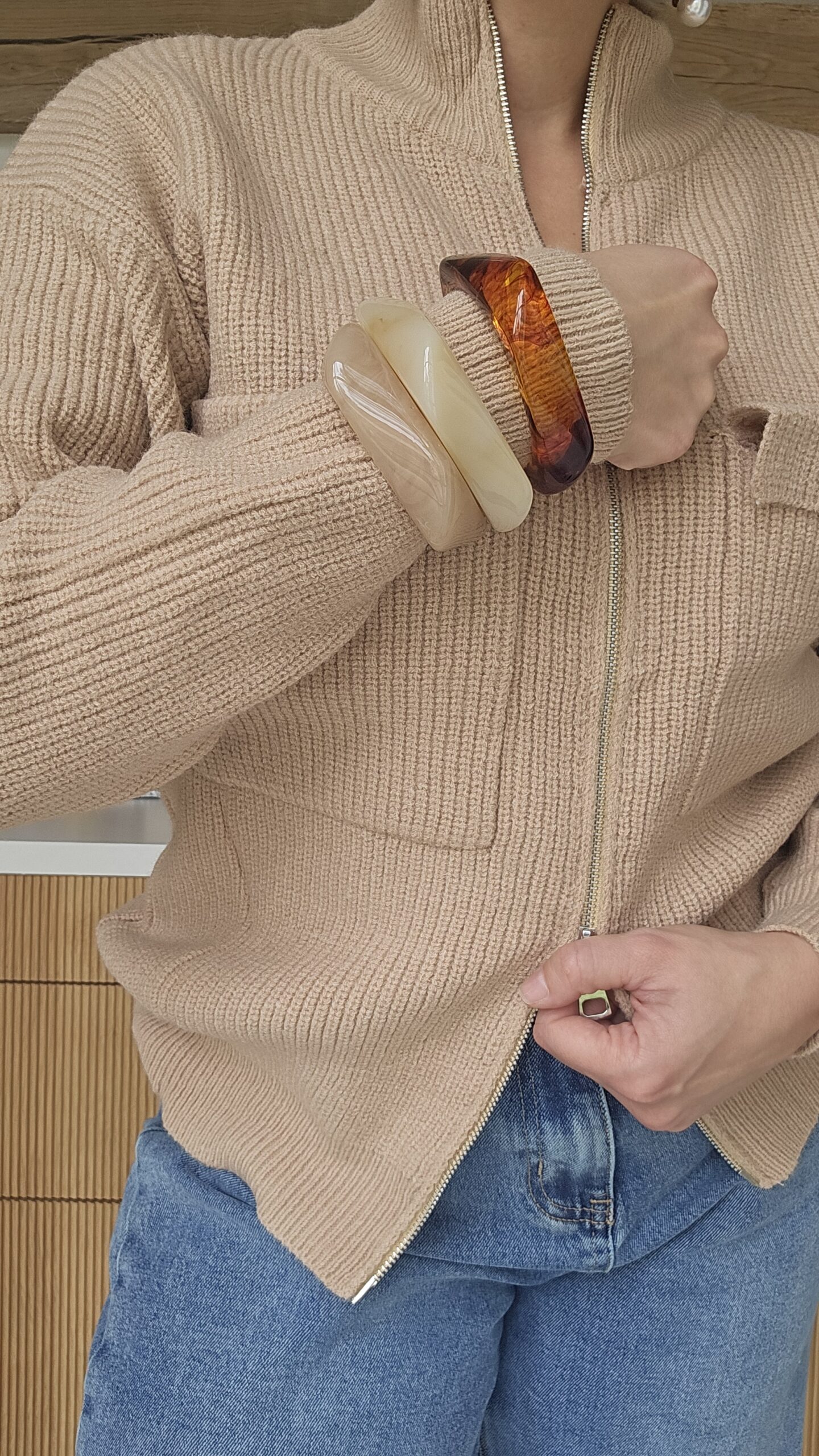 Gilet Léonie Beige