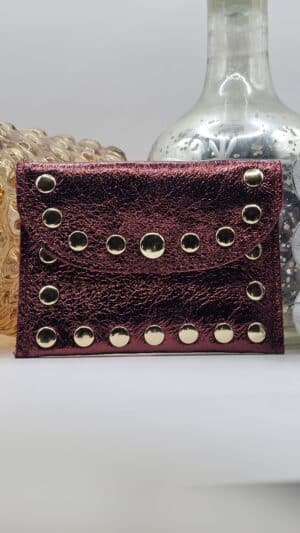 Porte Monnaie Rock Bordeau