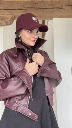 Casquette Lia Bordeau