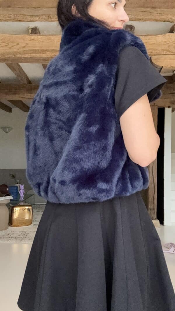 Veste Doudou Bleu Nuit – Image 3