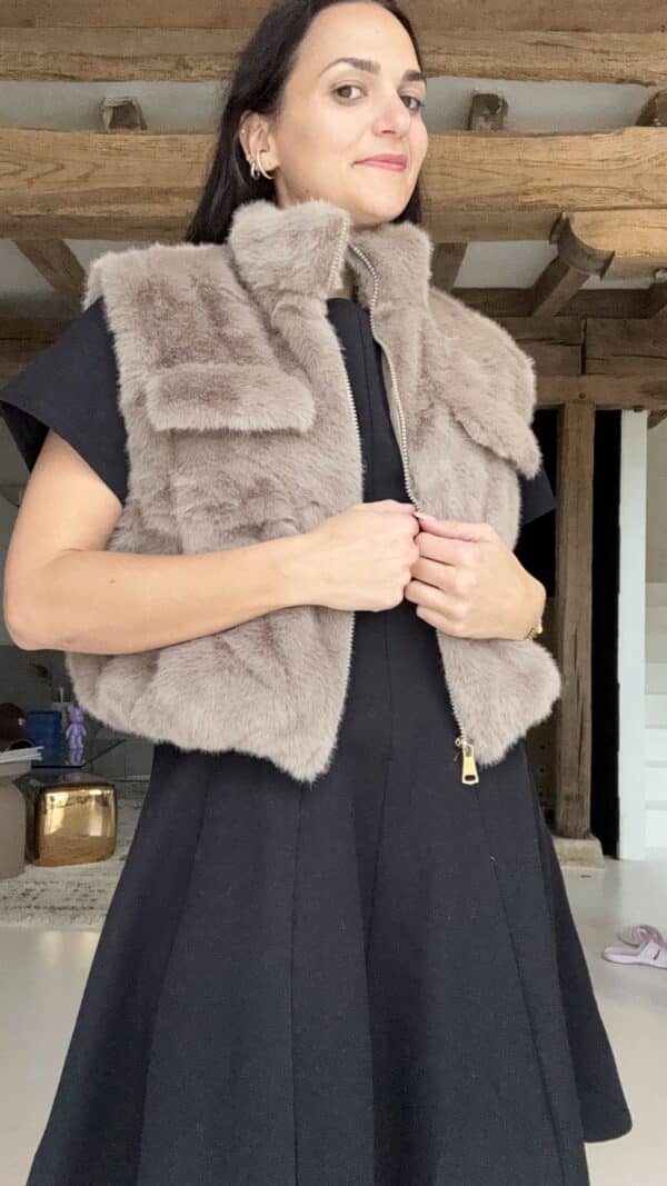 Veste Doudou Taupe