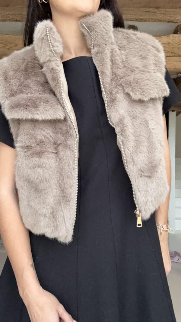 Veste Doudou Taupe – Image 2