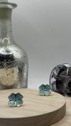 Boucles d’oreilles Trèfle Vert