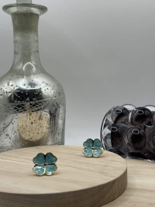 Boucles d'oreilles Trèfle Vert