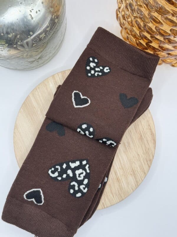 Chaussettes Léo Marron