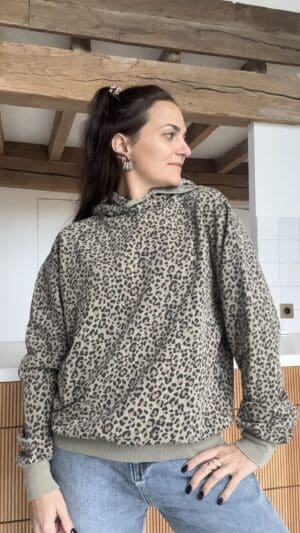 Sweat capuche Panthère