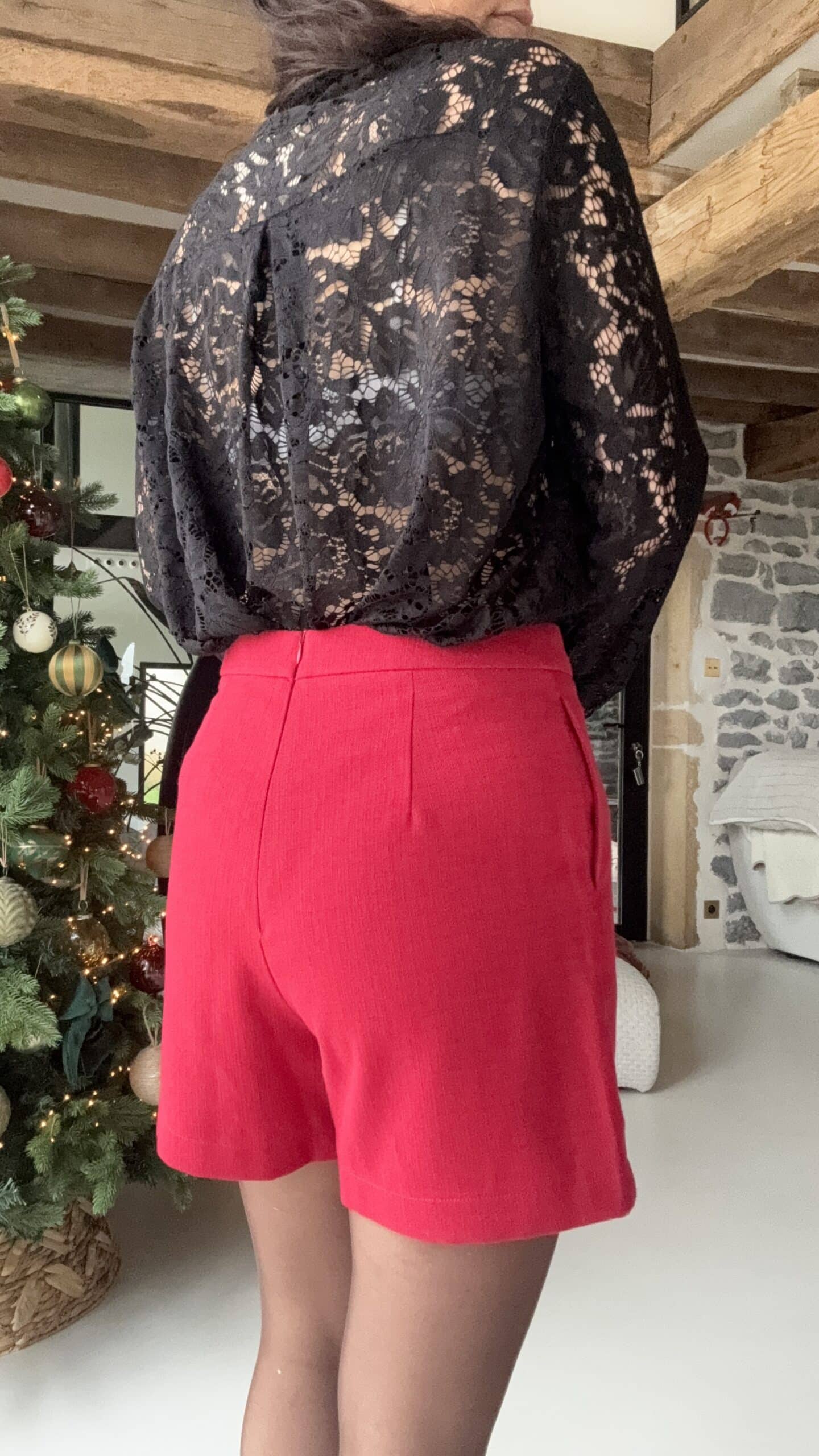 Jupe short Marva Rouge – Image 4