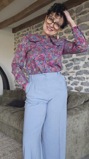 Pantalon Lau Bleu ciel