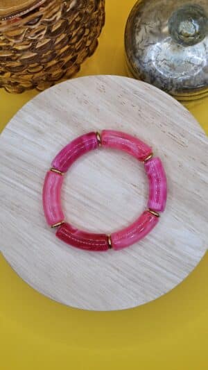 Bracelets Perles Rose