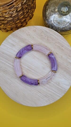 Bracelets Perles Violet