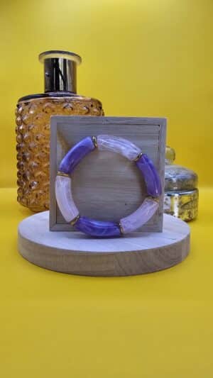 Bracelets Perles Violet