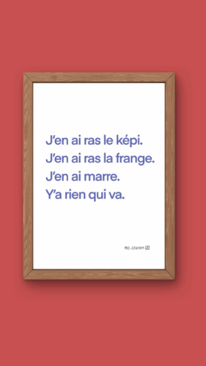 Affiche Ras le képi