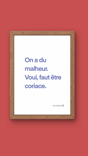 Affiche Coriace