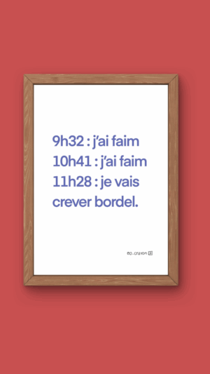 Affiche Faim