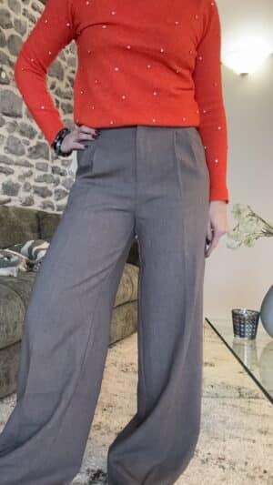 Pantalon Lau taupe
