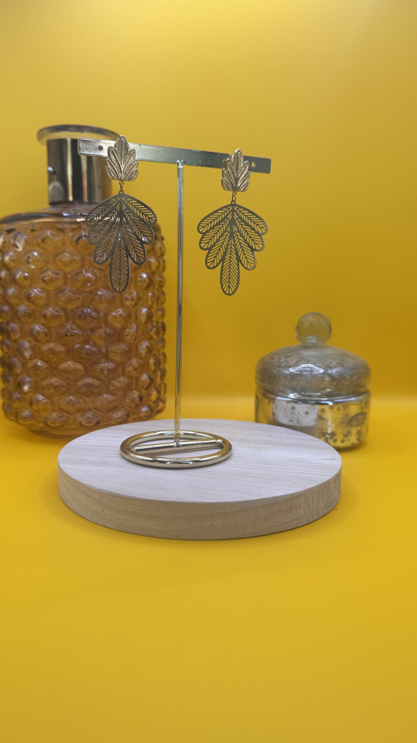 Boucles d&rsquo;oreilles feuilles