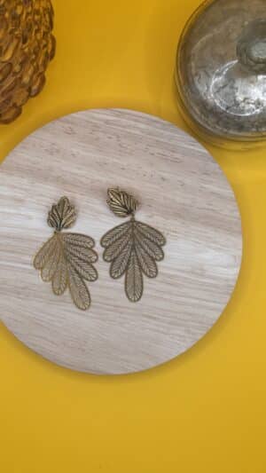 Boucles d&rsquo;oreilles feuilles