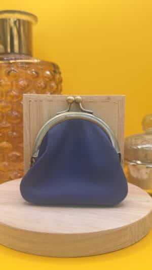 Porte monnaie bleu Pascale