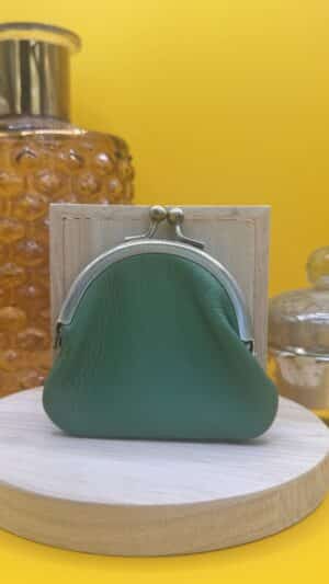 Porte monnaie vert Pascale