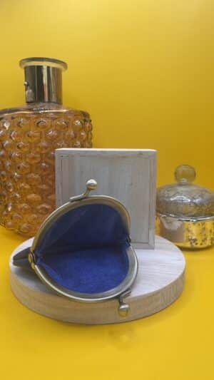 Porte monnaie bleu Pascale