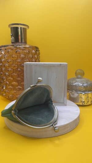 Porte monnaie vert Pascale