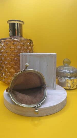 Porte monnaie marron Pascale