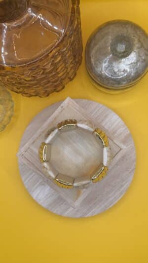 Bracelet eclat crème