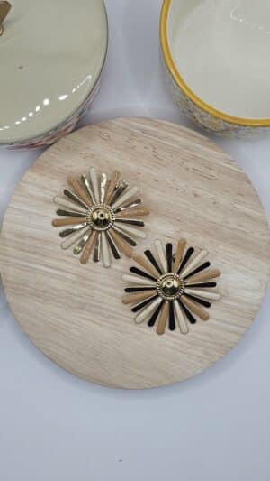 Boucles d&rsquo;oreilles Florie Beige