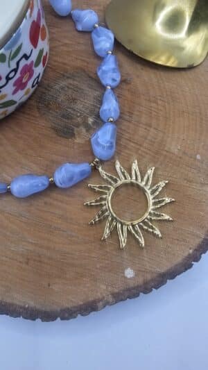 Collier Soleil Bleu