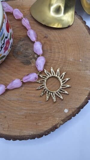 Collier Soleil Rose