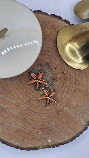 Boucles d&rsquo;Oreilles Asté Orange