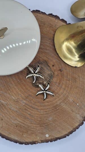 Boucles d&rsquo;Oreilles Asté Blanc