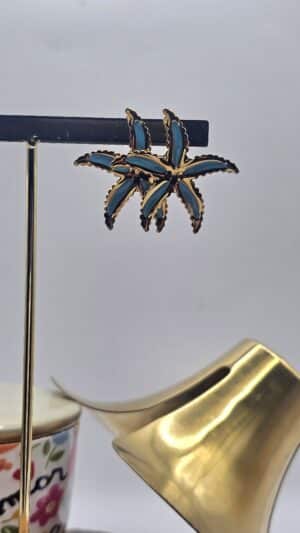 Boucles d&rsquo;Oreilles Asté Bleu