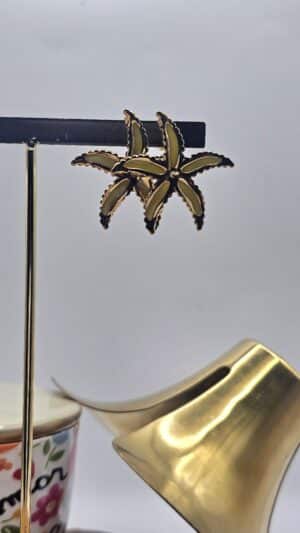 Boucles d&rsquo;Oreilles Asté Jaune